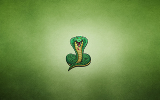 змея, cobra, минимализм, snake, зеленоватый фон, кобра