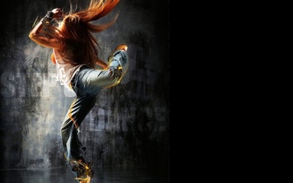 redhead, рыжая, танец, волосы, dance